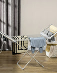 Electric Foldable Heated Clothes Airer with Wings 230W - Silver