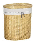 Wicker Laundry Hamper with Lid, Handle & Removable Fabric Liner – Natural - image 1