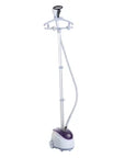 1800W Upright Garment Steamer with 1.8L Tank & 11 Heat Settings – White & Purple - image 1