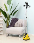 1800W Upright Garment Steamer with 1.4L Tank & 11 Heat Settings – Yellow & Black - image 2