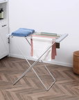 HOMCOM Foldable Heated Clothes Airer 120W with 8 Rails - Silver - image 5