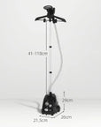 1950W Upright Garment Steamer with 1.4L Tank – Black - image 3