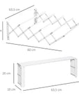Wall-Mounted Extendable 5-Bar Clothes Airer – White - image 3