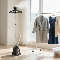 1950W Upright Garment Steamer with 1.4L Tank – Black - image 2