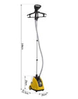 1800W Upright Garment Steamer with 1.4L Tank & 11 Heat Settings – Yellow & Black - image 3