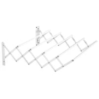 Wall-Mounted Extendable 5-Bar Clothes Airer – White - image 1