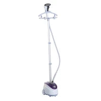 1800W Upright Garment Steamer with 1.8L Tank & 11 Heat Settings – White & Purple - image 1