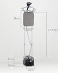 1800W Upright Garment Steamer with 2L Tank & 11 Heat Settings – Black & Grey - image 3
