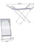 HOMCOM Foldable Heated Clothes Airer with Wings 230W - Silver - image 5
