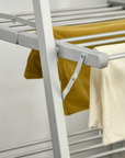 HOMCOM 3-Tier Heated Clothes Airer 300W with Shoe Rack - Silver - image 5
