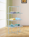HOMCOM 3-Tier Heated Clothes Airer 300W with 30 Heated Rails - Silver - image 2