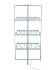 HOMCOM 3-Tier Heated Clothes Airer 300W with 30 Heated Rails - Silver - image 5