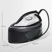2800W Steam Generator Iron with 2L Tank, 8 Bar & Ceramic Soleplate – Blue - image 3
