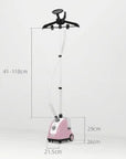 1950W Upright Garment Steamer with 1.4L Tank & 11 Heat Settings – Pink - image 3
