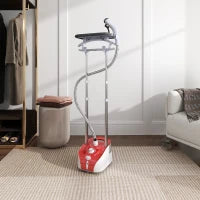 1800W Upright Garment Steamer with 2L Tank & 11 Heat Settings – Red - image 2