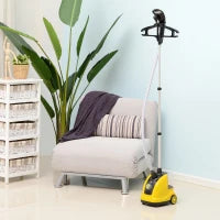 1800W Upright Garment Steamer with 1.4L Tank & 11 Heat Settings – Yellow & Black - image 2