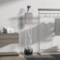 1800W Upright Garment Steamer with 2L Tank & 11 Heat Settings – Black & Grey - image 2