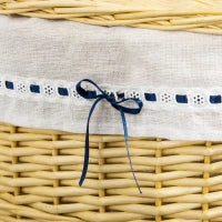 Wicker Laundry Hamper with Lid, Handle &amp; Removable Fabric Liner – Natural - image 4