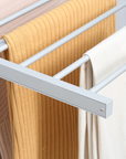 HOMCOM Heated Clothes Airer with Adjustable Wings 230W and Shoe Rack - Silver - image 5
