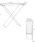HOMCOM Foldable Heated Clothes Airer 120W with 8 Rails - Silver - image 7